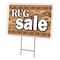 Signmission Rug Sale Yard Sign & Stake outdoor plastic coroplast window, C-1824-DS-Rug Sale C-1824-DS-Rug Sale - alternate 1